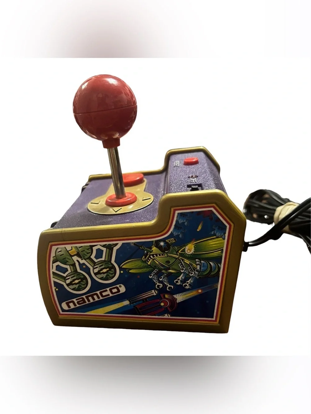 Namco Retro TV Games Joystick in Purple & Red